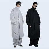 STREAMLET.CHEN 铡刀褶裥飘带风衣