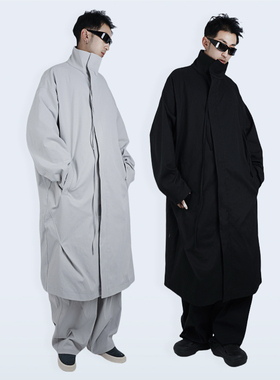 STREAMLET.CHEN:铡刀褶裥飘带风衣