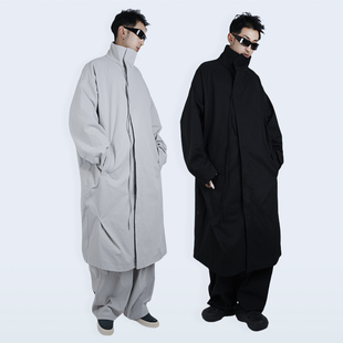 STREAMLET.CHEN 铡刀褶裥飘带风衣