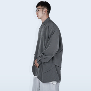 STREAMLET.CHEN 褶皱工艺廓形衬衫