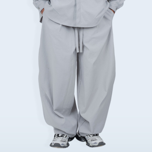 STREAMLET.CHEN 铡刀褶裥廓形裤