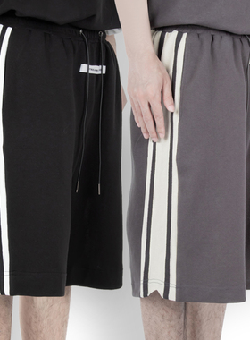 STR:COLOR MATCHING SHORTS/配色系结构五分裤 简约撞色运动短裤