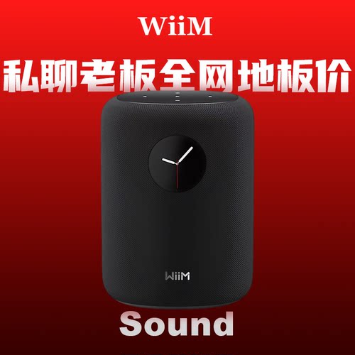 美国WIIM Sound智能音箱音响箱蓝牙智能时钟立体声低音炮hifi音质