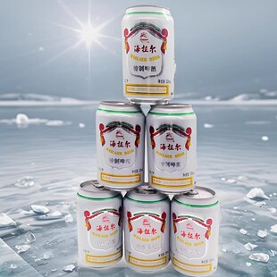 6罐海拉尔啤酒听装内蒙古呼伦贝尔易拉罐330ml
