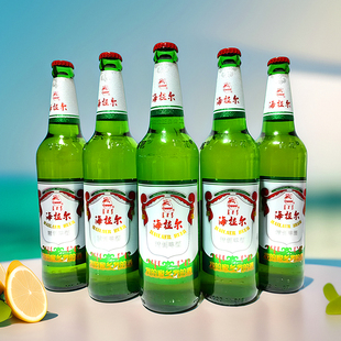 580ml我的家乡玻璃瓶海拉尔啤酒整箱包邮内蒙古呼伦贝尔6瓶4.2度