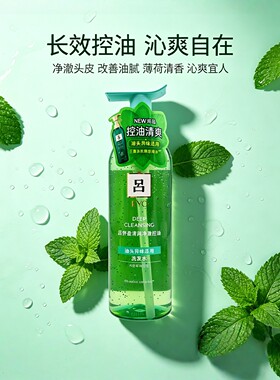 韩国吕Ryo绿吕深层清洁净化头皮控油去屑无硅油洗发水400ml