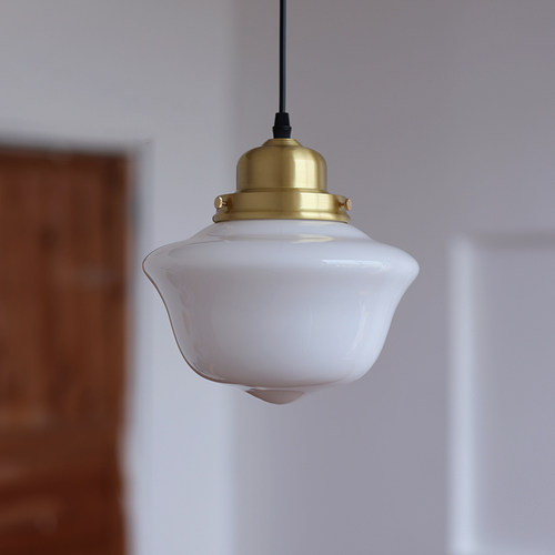 玻璃餐厅吧台吊灯中古复古黄铜