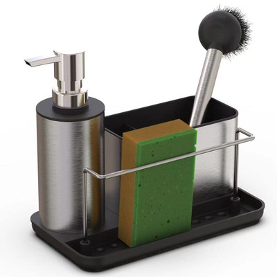 不锈钢皂液瓶三合一水槽清洁刷