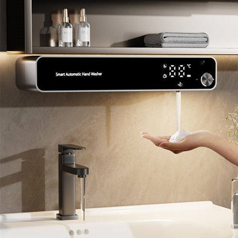 新款自动感应洗手液机家用镜柜下壁挂智能电动皂液器洗洁精起泡器