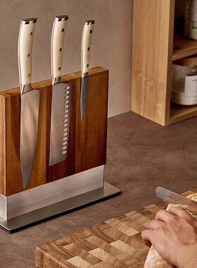 新款磁吸刀架子极简高端家用台面款刀具置物架创意斜插侧放菜刀座