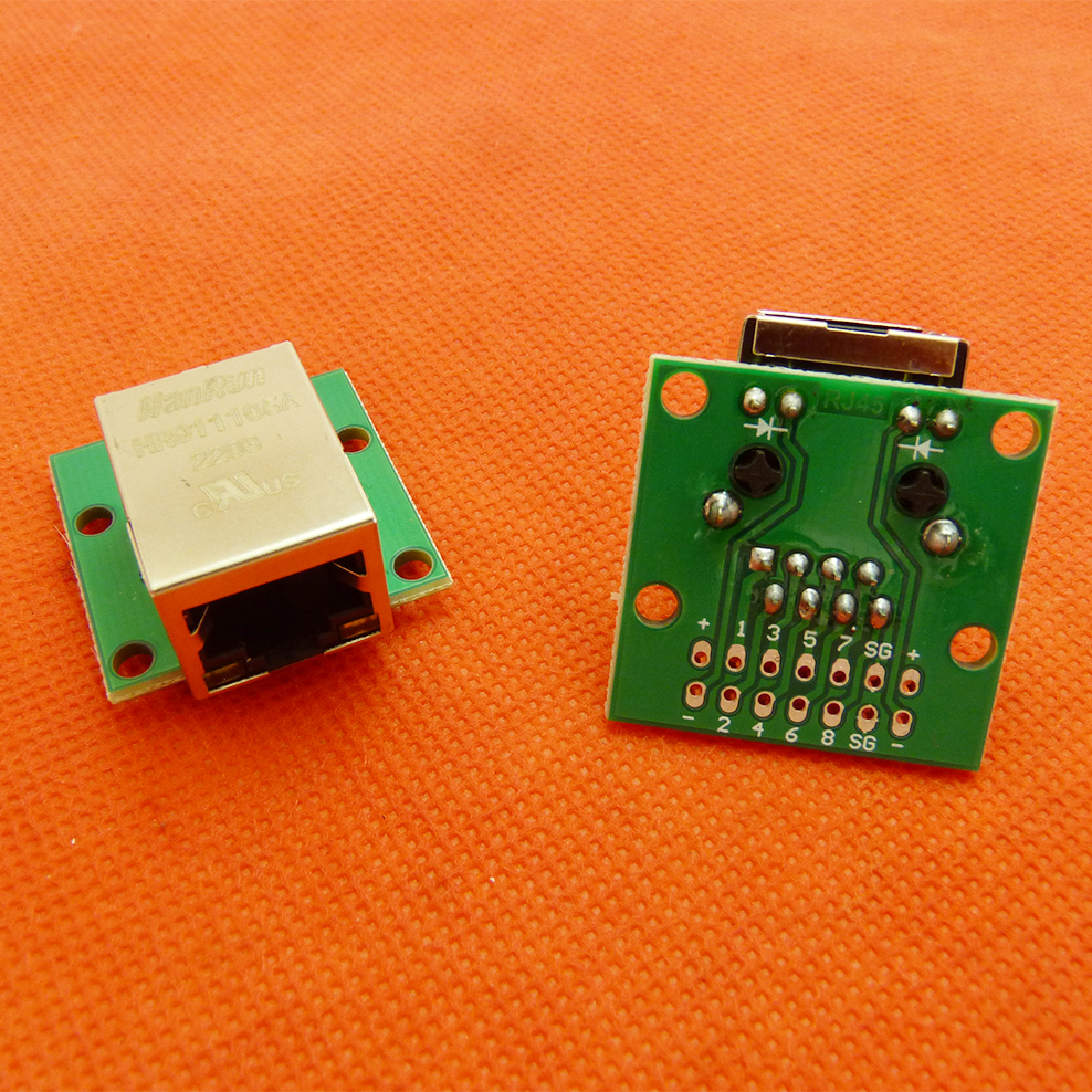 RJ45网口带灯变压器带LED灯