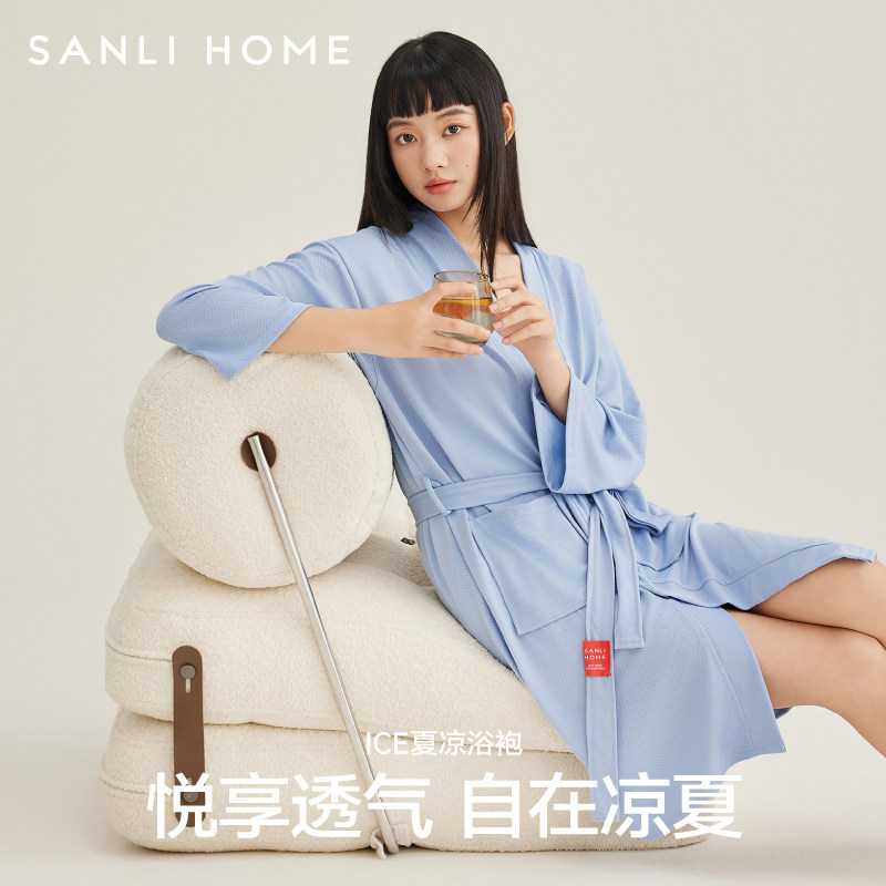 三利浴袍女吸水速干夏季薄款成人浴衣男洗澡可穿浴巾情侣2026新款