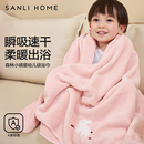 三利婴儿浴巾新生儿童非全棉纯棉纱布吸水宝宝A类超软大毛巾冬季
