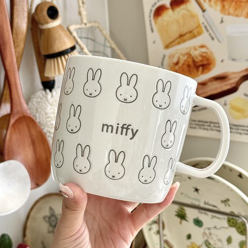 米菲兔陶瓷大容量带勺马克杯