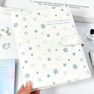 雪花A5皮质相册大容量高颜值少女心纪念册四叶草卡册学生拍立得