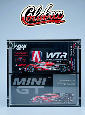 MINIGT 837 IMSA耐力赛ACURA ARX-06 1:64精品亚克力展示盒防尘盒