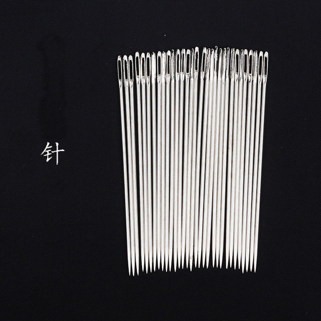 十字绣针大孔长针家用鞋垫缝衣缝被针手工绣针老人用大眼c5十字针