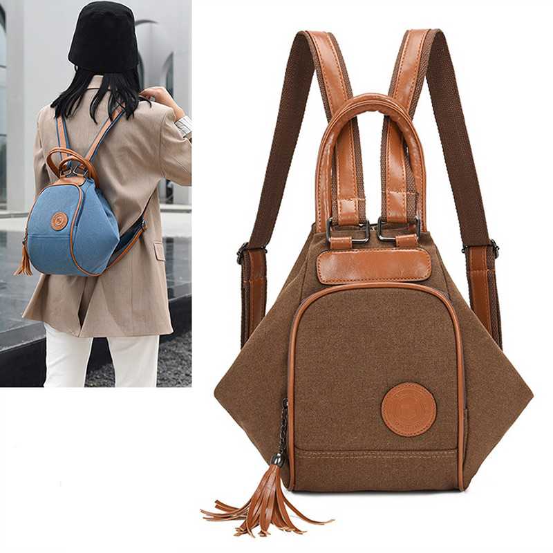 2024新款中老年人女士妈妈帆布休闲手提包简约时尚单双肩背斜挎袋