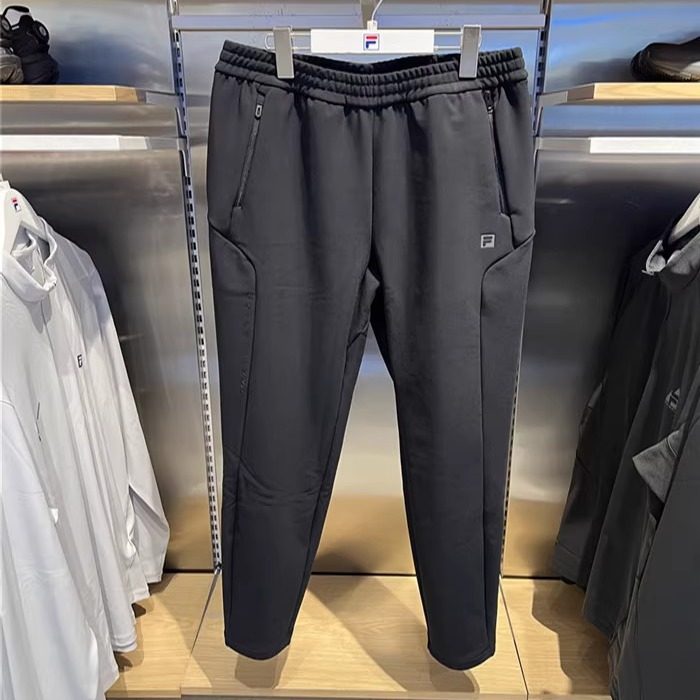 FILA斐乐男士针织长裤2025冬季新款时尚休闲加绒直筒裤A61M541699,运动服/休闲服装,运动长裤,淘宝优惠券,粉丝福利购,淘宝优惠卷