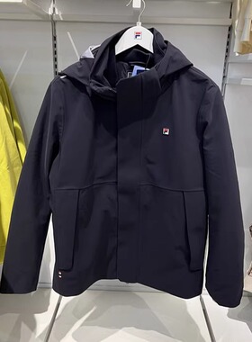 FILA斐乐2025冬季新款男子休闲保暖中长款可拆卸羽绒服F61M543993