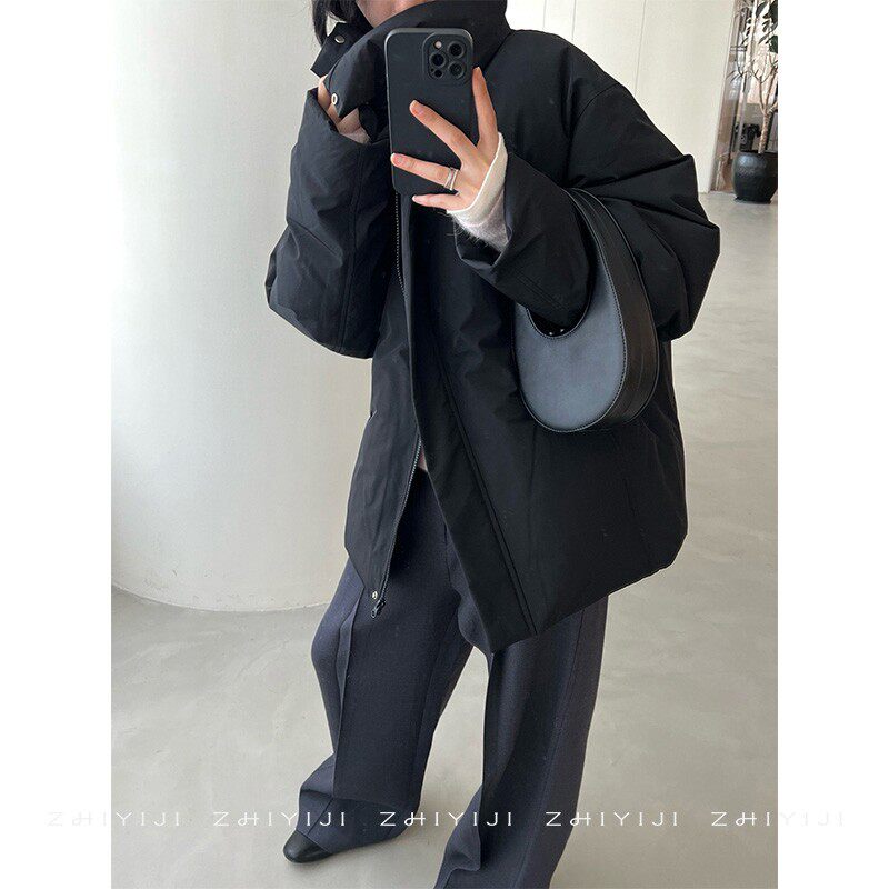 小众冬季蓬松高领宽松休闲羽绒服