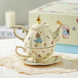 川岛屋茶壶礼盒陶瓷咖啡杯闺蜜下午茶茶具套装创意女生日新年礼物