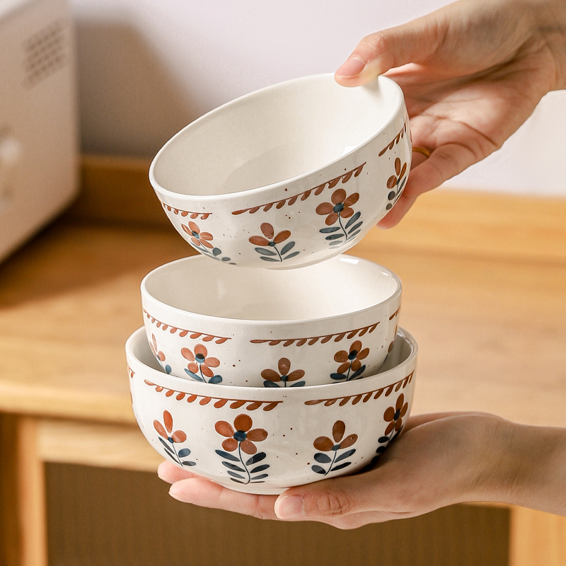 川岛屋日式陶瓷米饭碗家用釉下彩