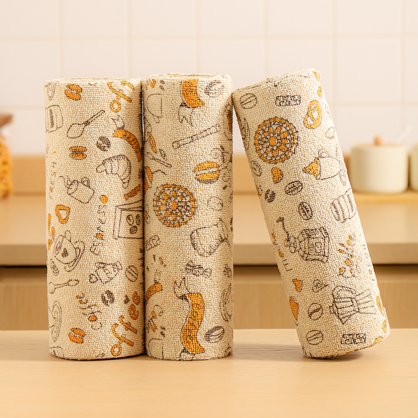 川岛屋周抛抹布干湿两用一次性懒人洗碗布厨房专用不掉毛吸水毛巾