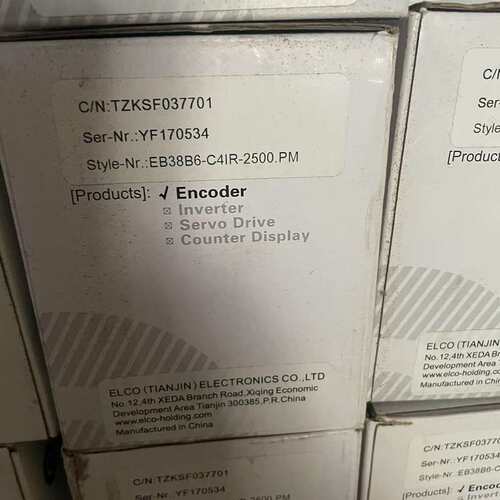 议价-宜科编码器EB38B6-C4IR-2500.PM原装正品全新-可维修