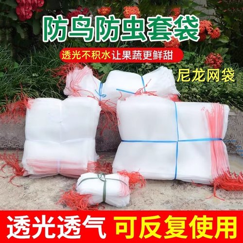 果树防虫防鸟纱网袋保护套袋