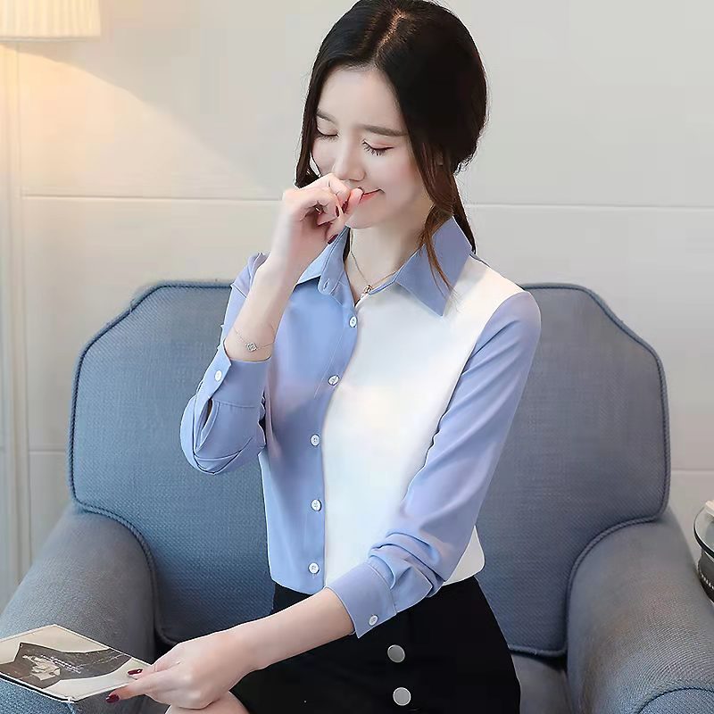 2025夏季新款时尚气质衬衫女装宽松上衣长袖设计感小众高档雪纺衫
