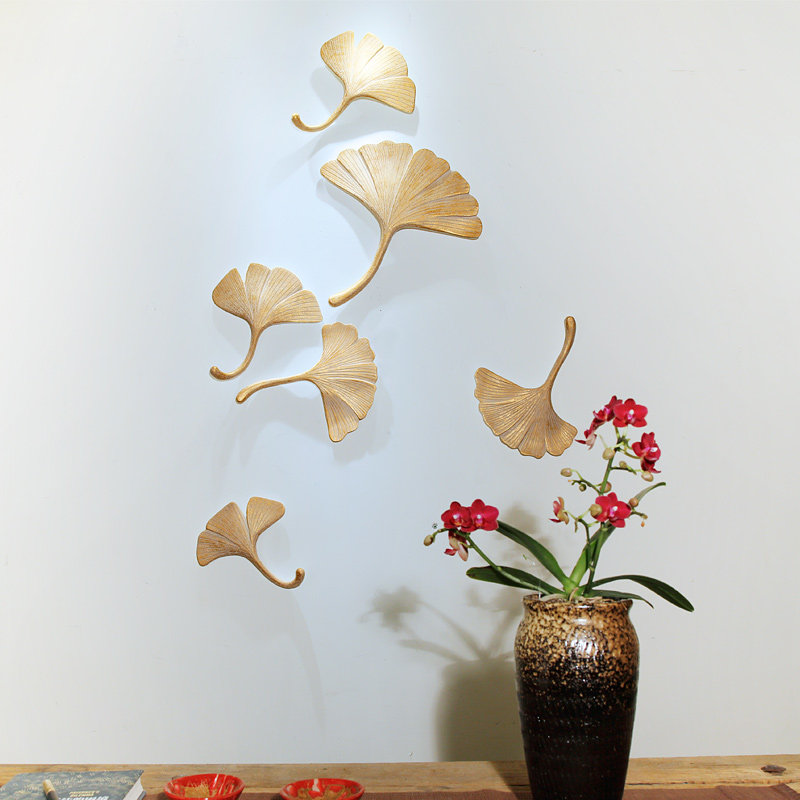 New Chinese style Retro wall ornament three-dimensional Art Wall decoration Tearoom a living room Entrance originality Ginkgo metope Wall hangingin the Home accessories , Mural  category - from Buy2taobao.com to provide professional Taobao agent buy service
