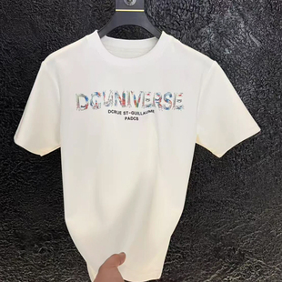 设计感印花图案ins时尚潮流男装百搭短袖网红圆领个性短袖