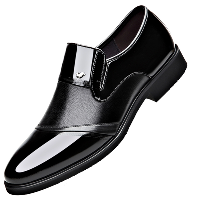 富贵鸟软底一脚蹬男士皮鞋