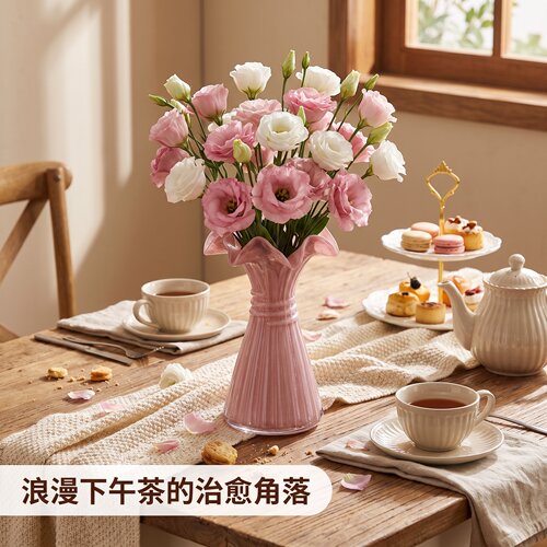 中古玻璃花瓶高级感摆件