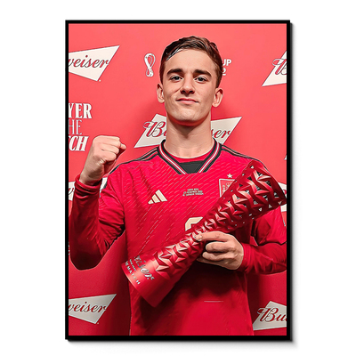 加维海报巴塞罗那西班牙球星足球运动员超大壁纸相框装饰挂贴墙画