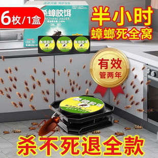 无毒消灭蟑螂家用餐厅强效贴墙驱虫药 蟑螂药无毒家用全窝端正品