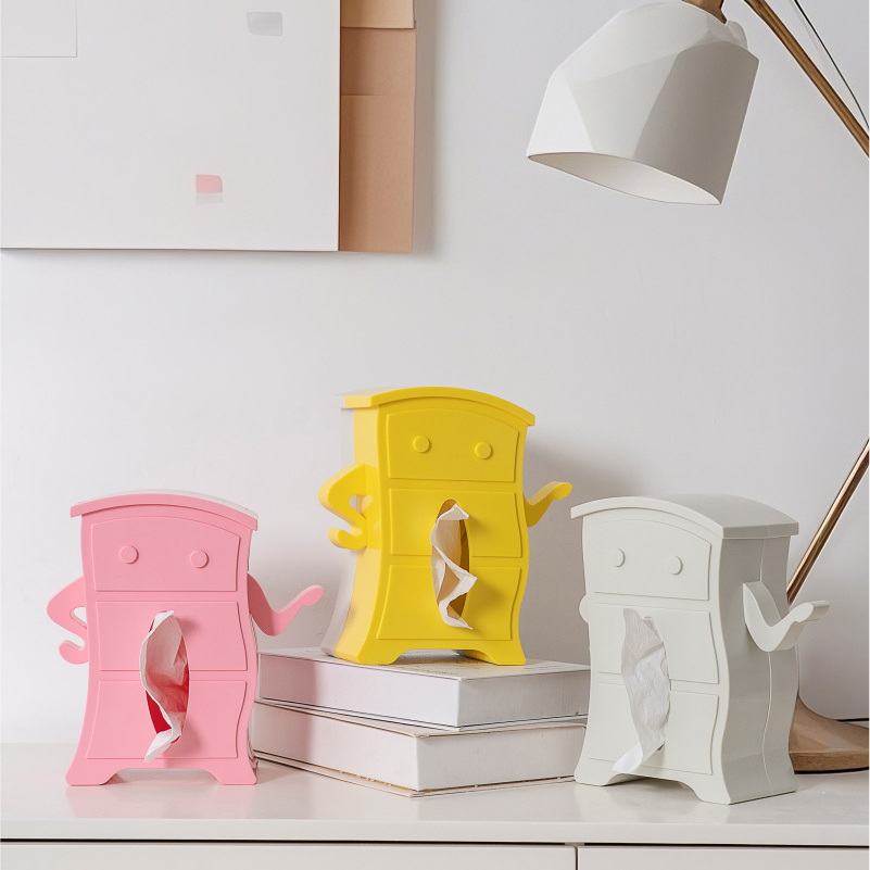 纸巾盒家用抽纸扭扭摆件客厅轻奢茶几盒高级感高级创意玄关可爱