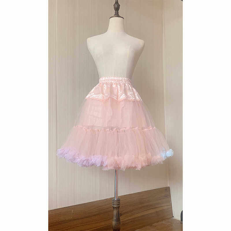 裙撑lolita棉花糖云朵撑日常撑洛丽塔无骨软纱暴力蓬蓬短款衬裙撑