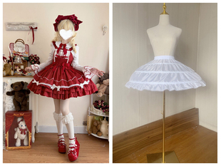 加大蓬度43厘米芭蕾舞演出鱼骨可调节短款裙撑演出凉爽暴力衬裙