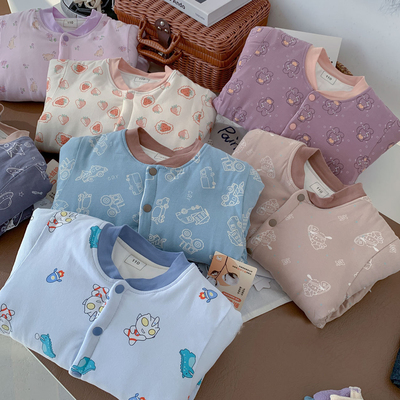 儿童棉服手工棉花棉袄小学生内搭