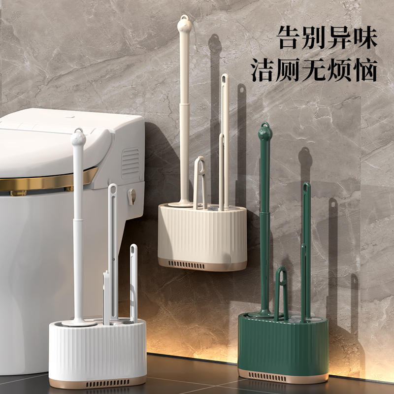 硅胶马桶刷家用2025新款无死角卫生间壁挂落地两用厕所刷马桶神器