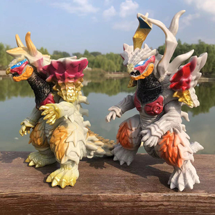 新款大号尼吉卡加绮彩虹软胶怪兽布莱泽巴赞甲手办模型儿童玩具男