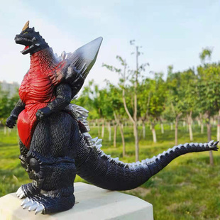 电影版大号太空哥斯拉手办关节可动大号原版黑色哥斯拉模型玩具男