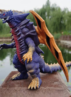 大号软胶合体怪兽欧布猛斯王破灭大蛇加佐特加库玛古墩模型玩具男