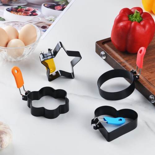 不锈钢不规则煎蛋器多图形模具