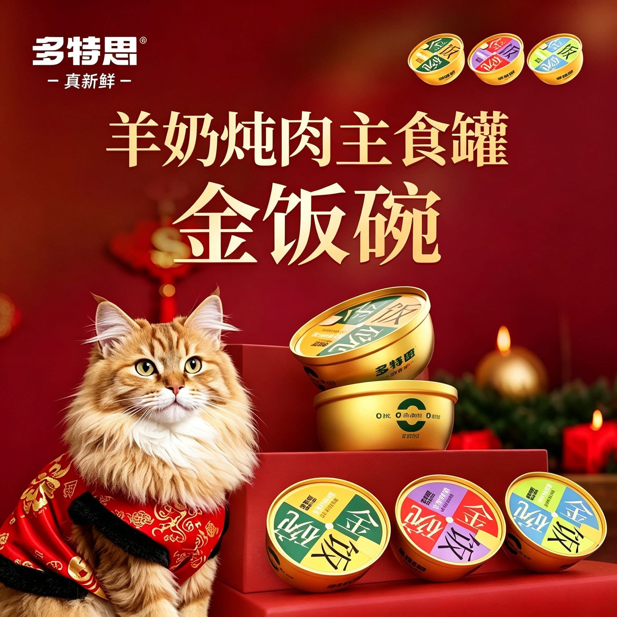 多特思全价主食猫罐金饭碗10罐图片