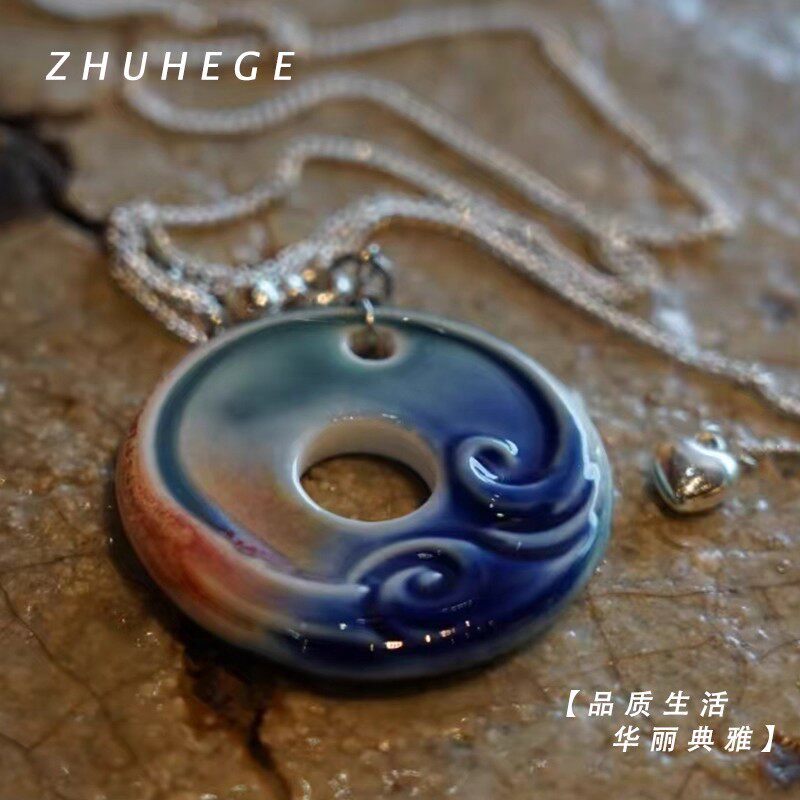 手工手绘陶瓷简约百搭项链