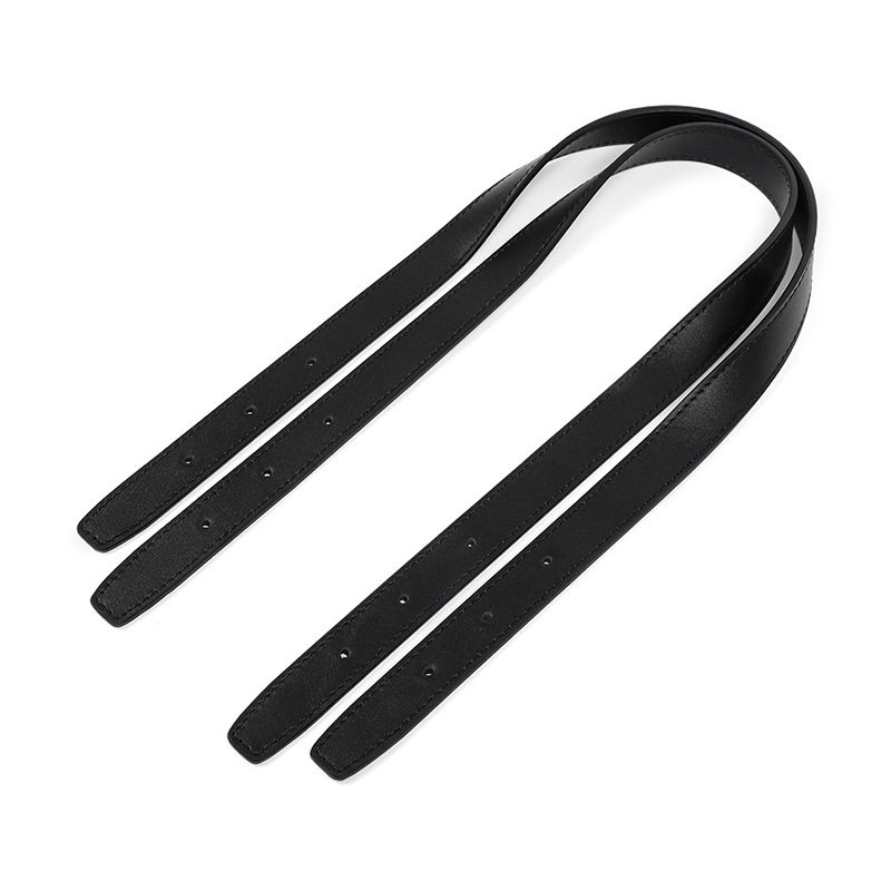 适用lv派拉蒙中古小水桶金球饺子包包带替换黑色修面皮2厘米宽