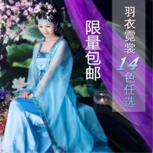 汉服女古装服装公主仙女清新淡雅广袖薄纱性感飘逸中国风演出服饰